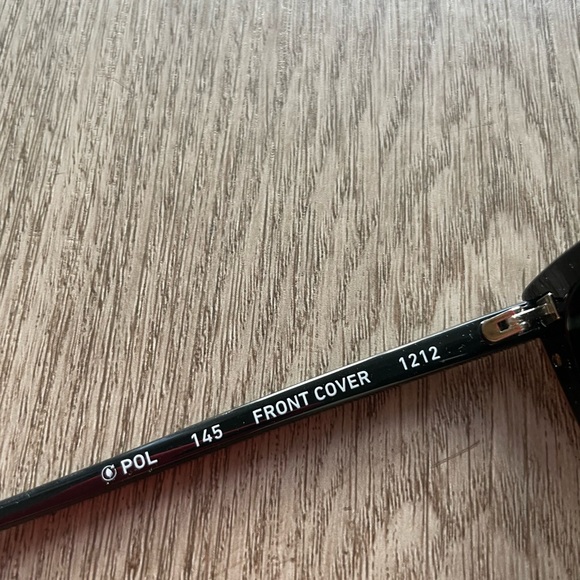 quay australia front cover black oversized square polarized sunglasses eyewear - Picture 5 of 7